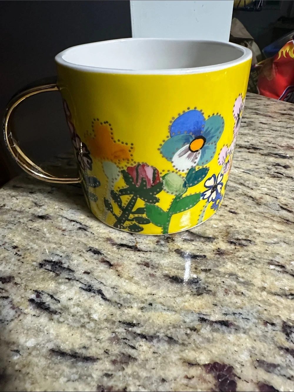 Francesca Kaye Feline Atelier Mug - yellow